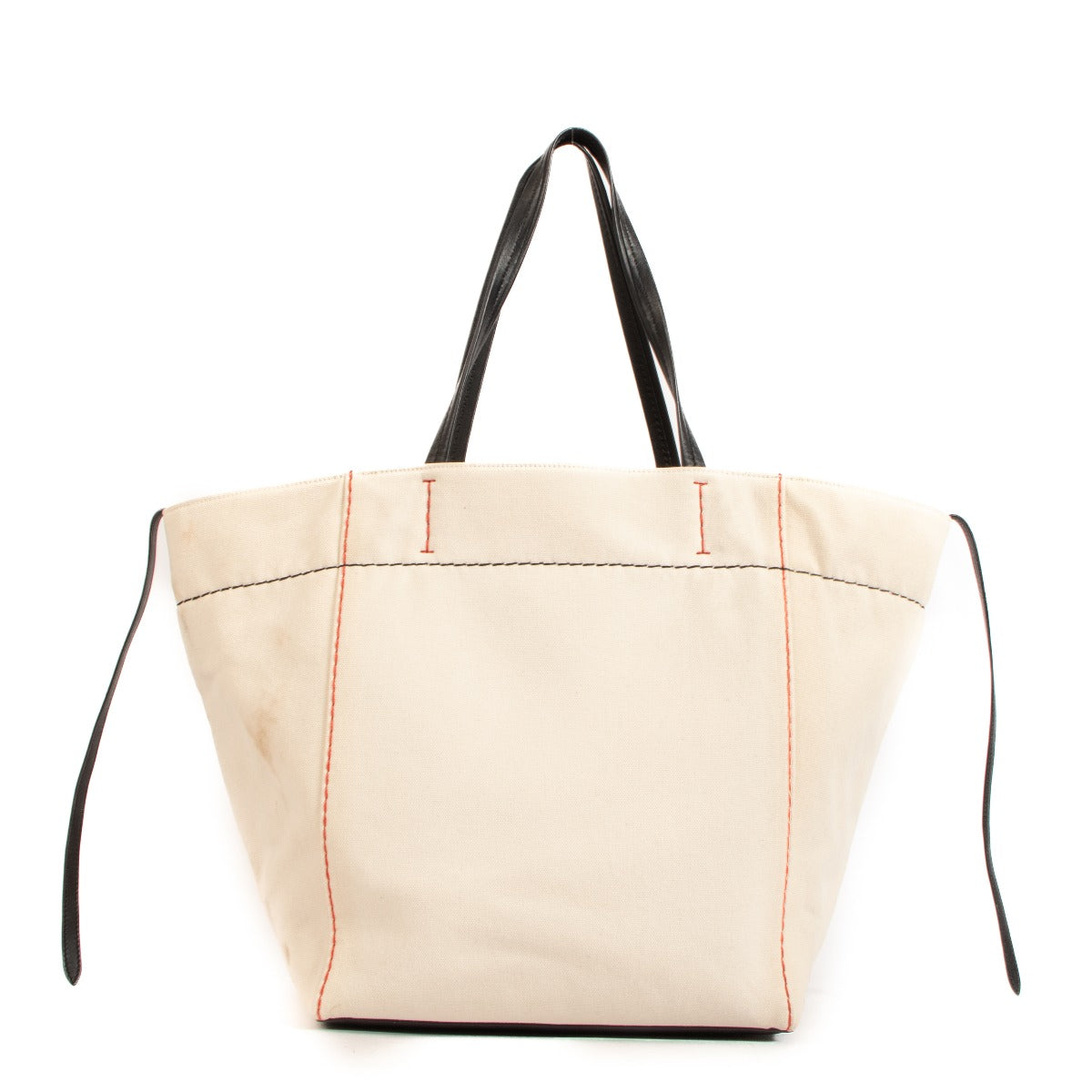 Celine Beige Canvas Phantom Cabas Tote Bag