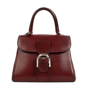 Delvaux Vintage Brillant PM Burgundy Box Calf