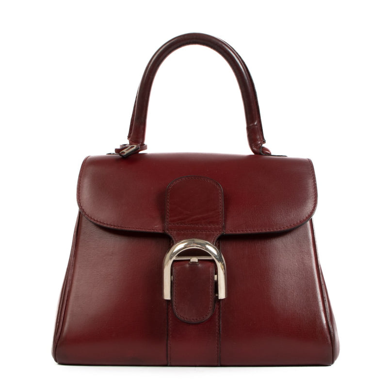 Delvaux Vintage Brillant PM Burgundy Box Calf