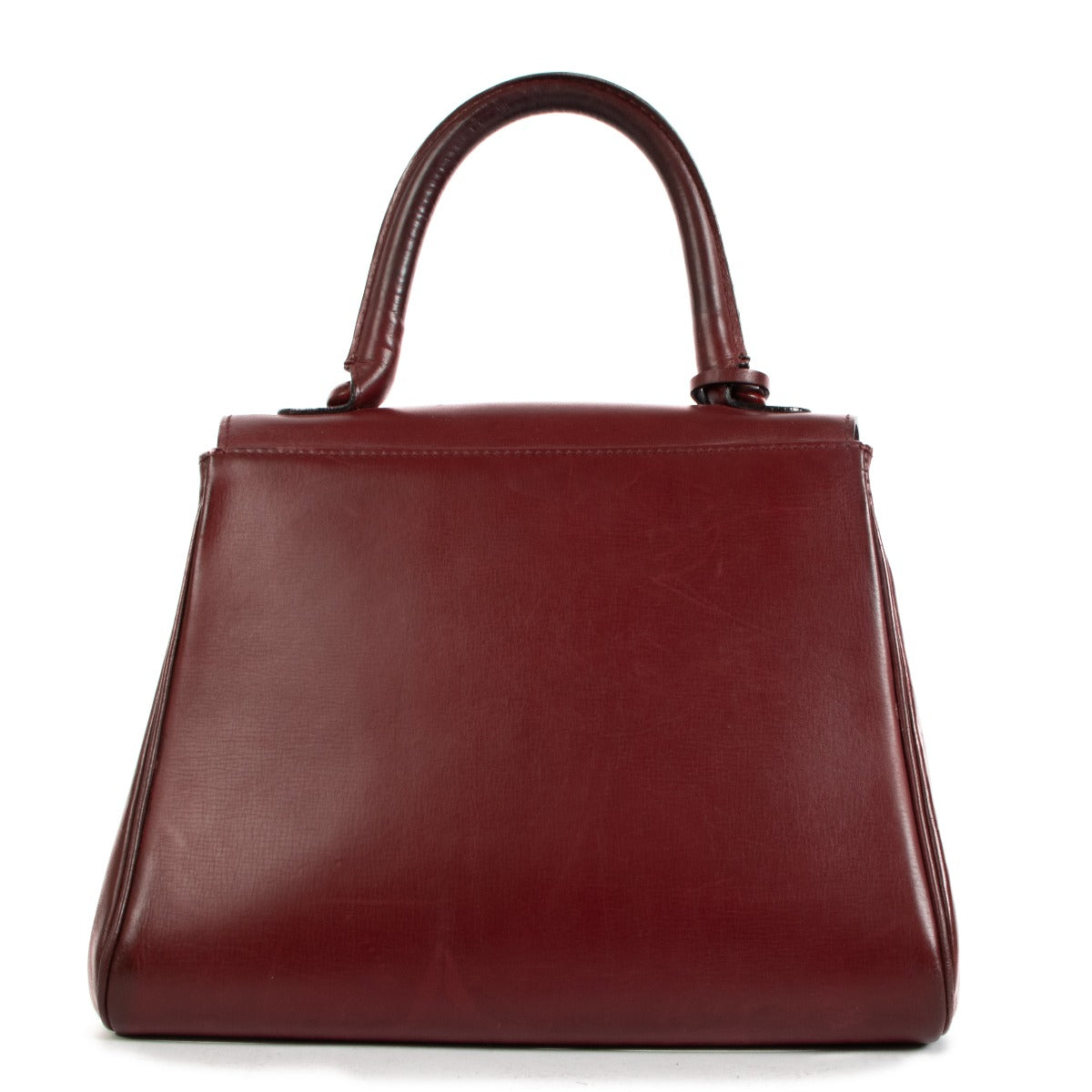 Delvaux Vintage Brillant PM Burgundy Box Calf