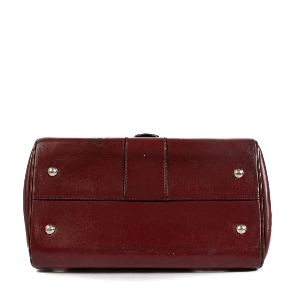 Delvaux Vintage Brillant PM Burgundy Box Calf