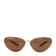 Christian Dior Brown Gold Diorette Sunglasses