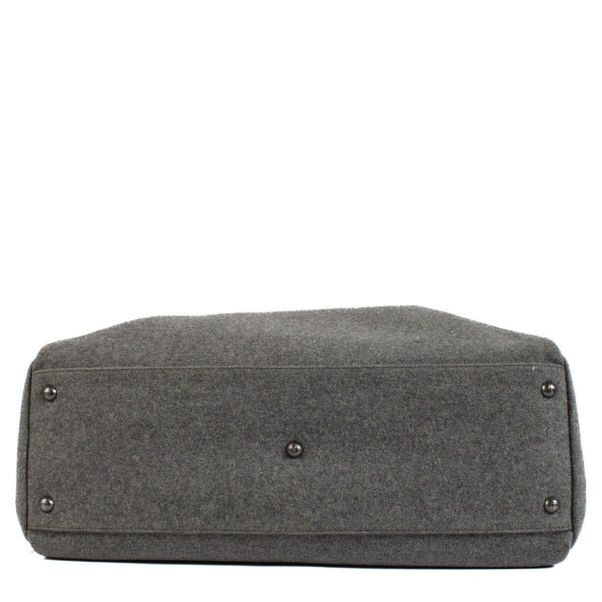 Sac Peekaboo grand modèle en feutre gris Fendi