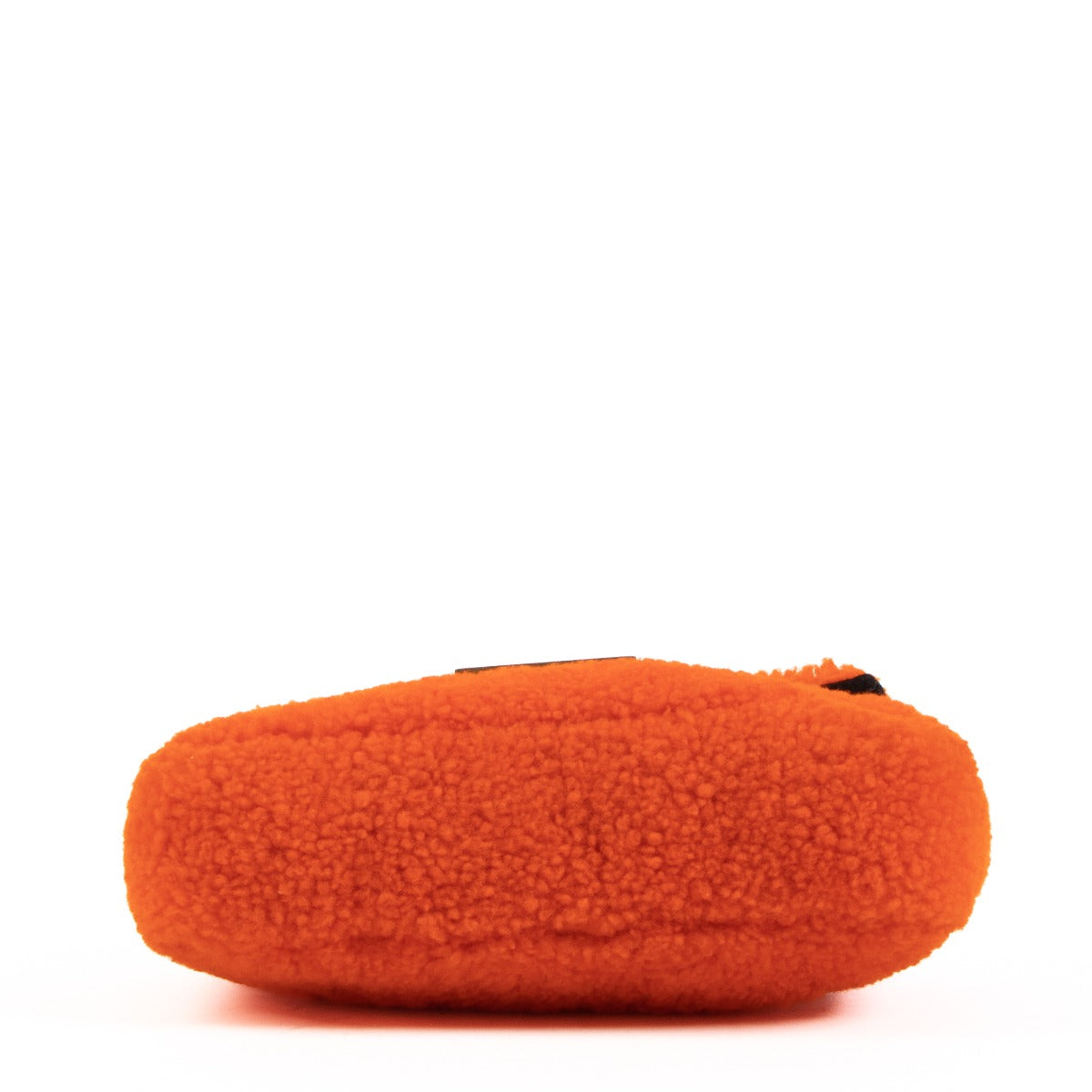 Fendi Orange Shearling Mini Be Baguette Shoulder Bag
