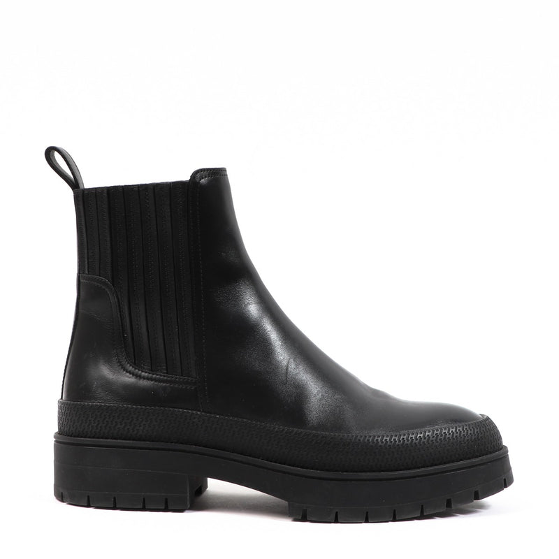 Hermès Black Leather Ankle Boots