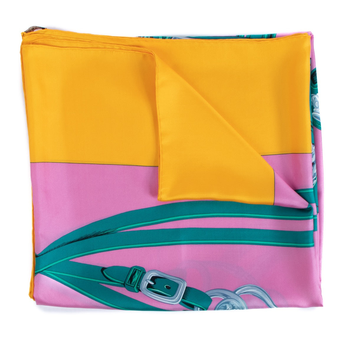 Buy an authentic Hermès Pink Brides de Gala Silk Scarf on LabelLov.com