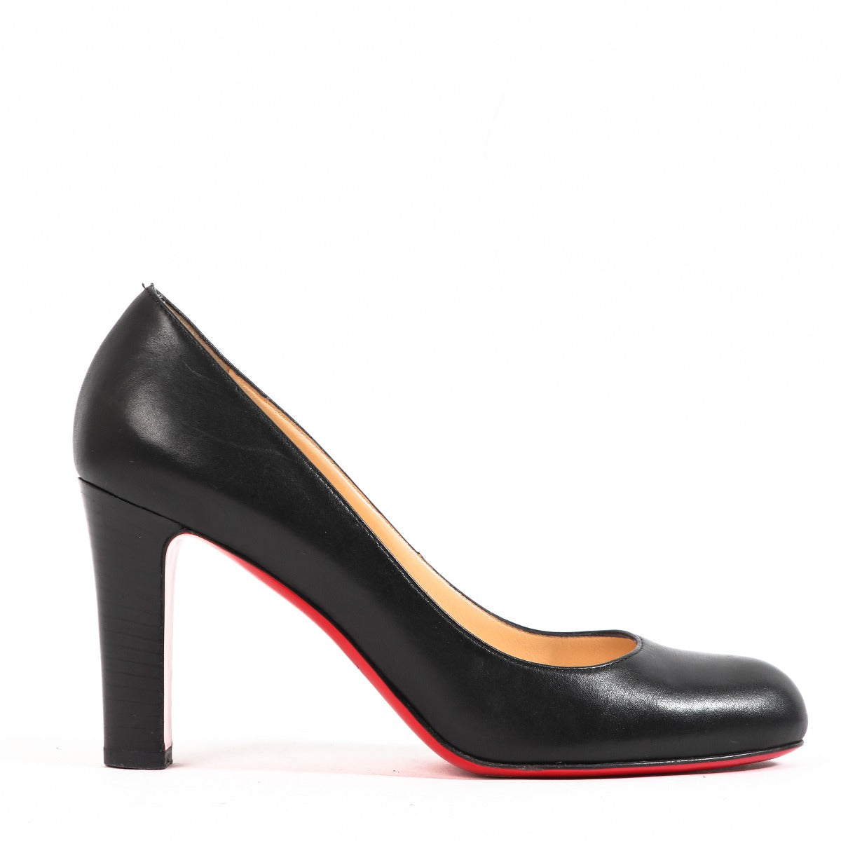 Escarpins Christian Louboutin en cuir noir Simple Pumps 85 - taille 37