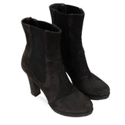 Buy a verified second-hand Prada Black Suede Boots - Size 37 in very good condition at Labellov Antwerp, Brussels, Knokke