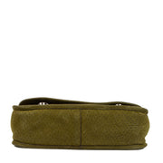 Buy an authentic second-hand Prada Green Suede Shoulder Bag in very good condition at Labellov in Antwerp.