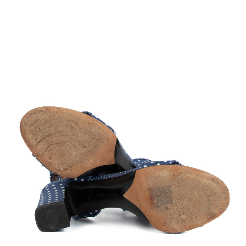 Tabitha Simmons Sandalen met blauwe stippen - maat 37