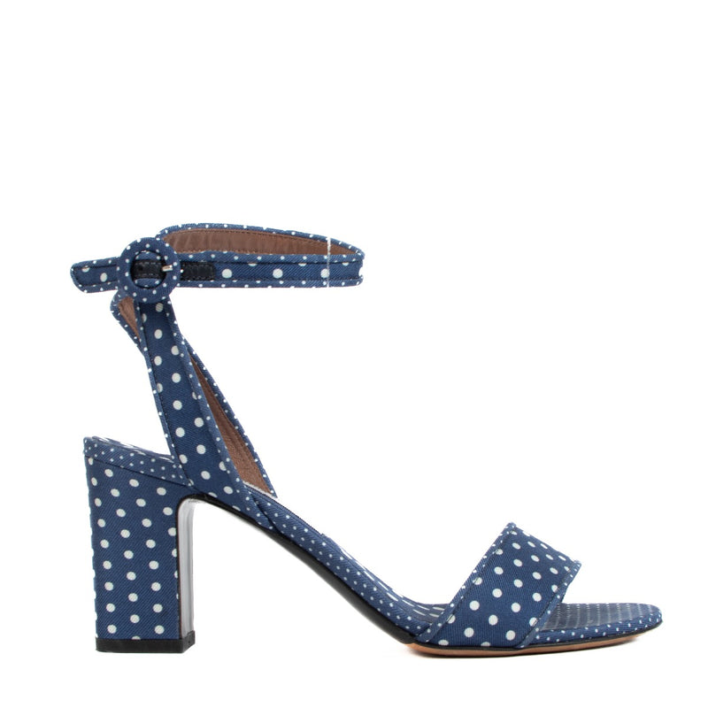 Tabitha Simmons Blue Polka Dots Sandals