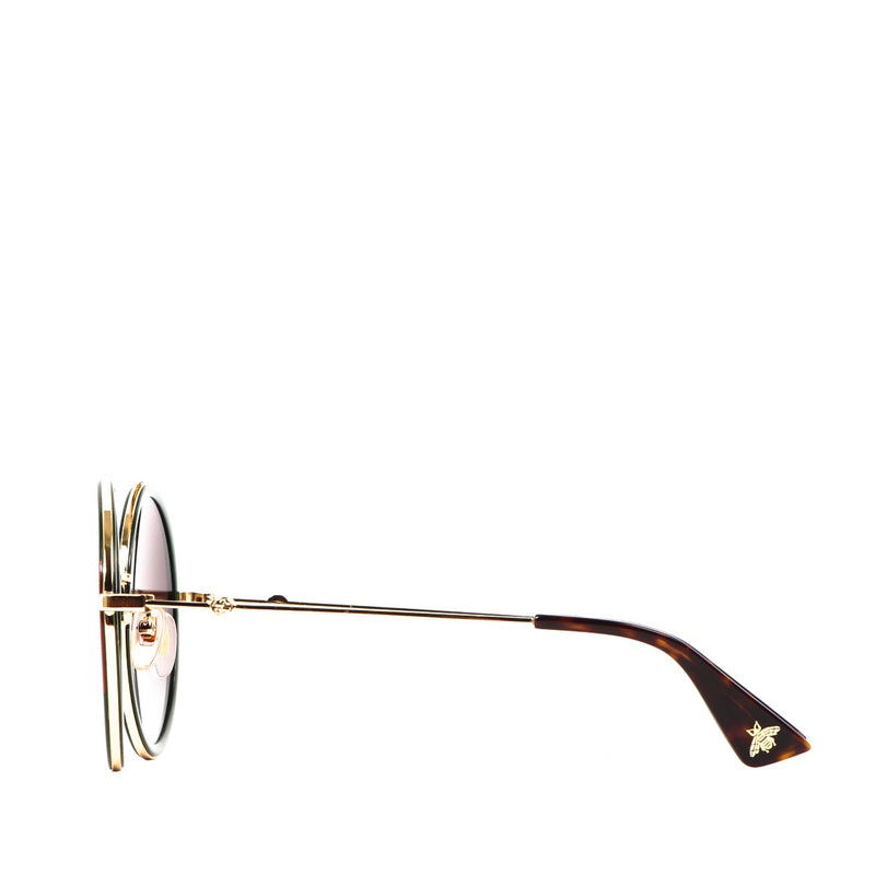 Buy an authentic pair of second hand Gucci Red/ Green GG0061Round Sunglasses in very good condition at Labellov
