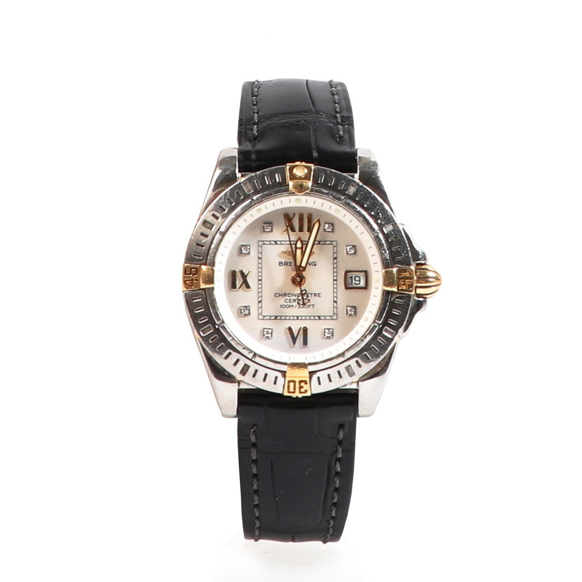 Buy an authentic Breitling Cockpit Lady Diamond Watch in good condition at Labellov in Antwerp.