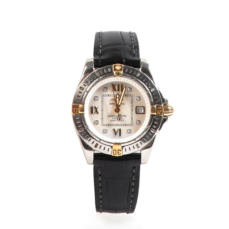 Buy an authentic Breitling Cockpit Lady Diamond Watch in good condition at Labellov in Antwerp.