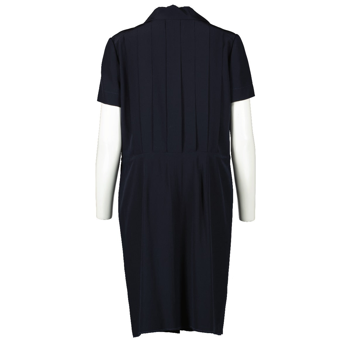 Chanel Blue Silk Mid-long Dress - Size FR42