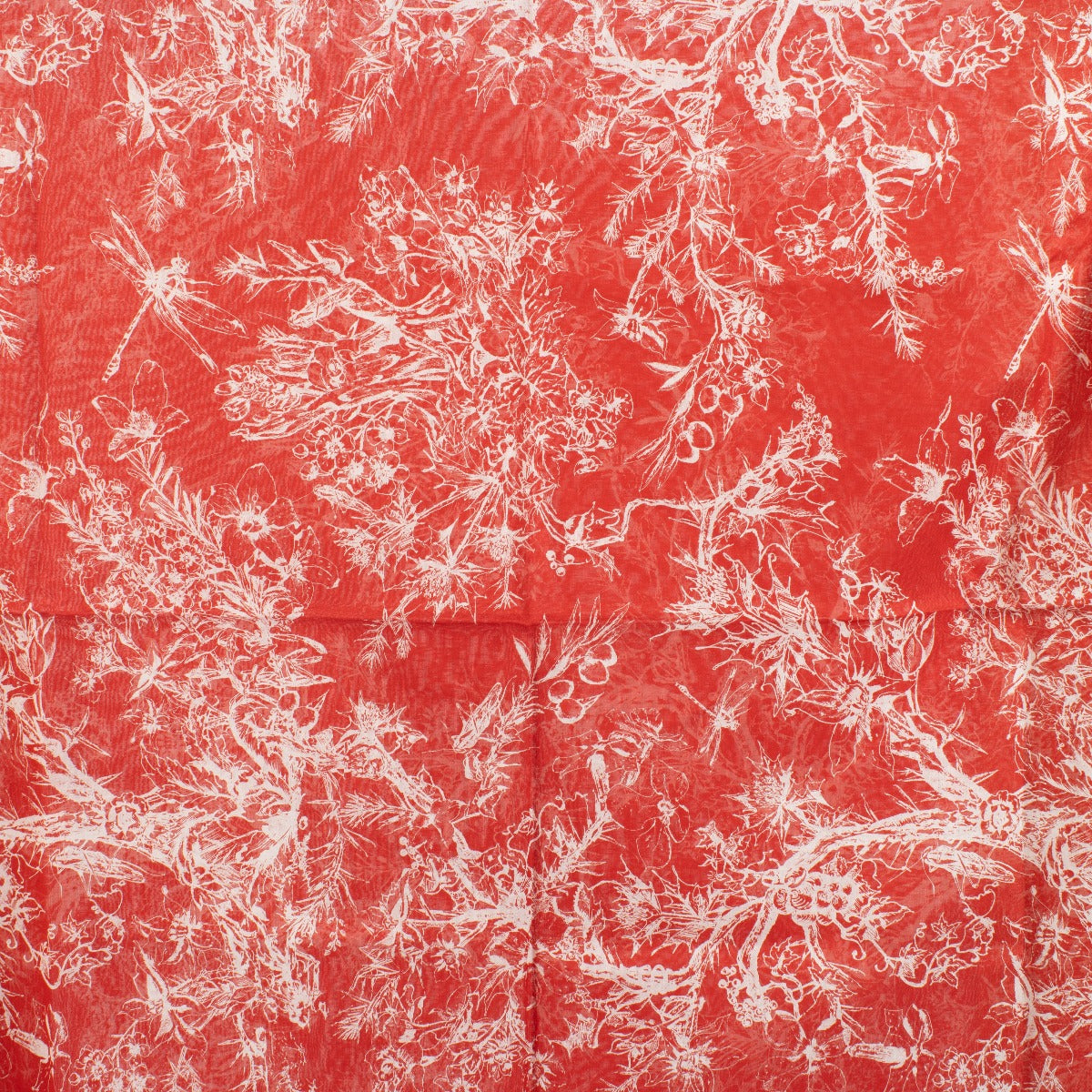 Shop the Christian Dior Red Toile De Jouy Scarf now at Labellov.com.