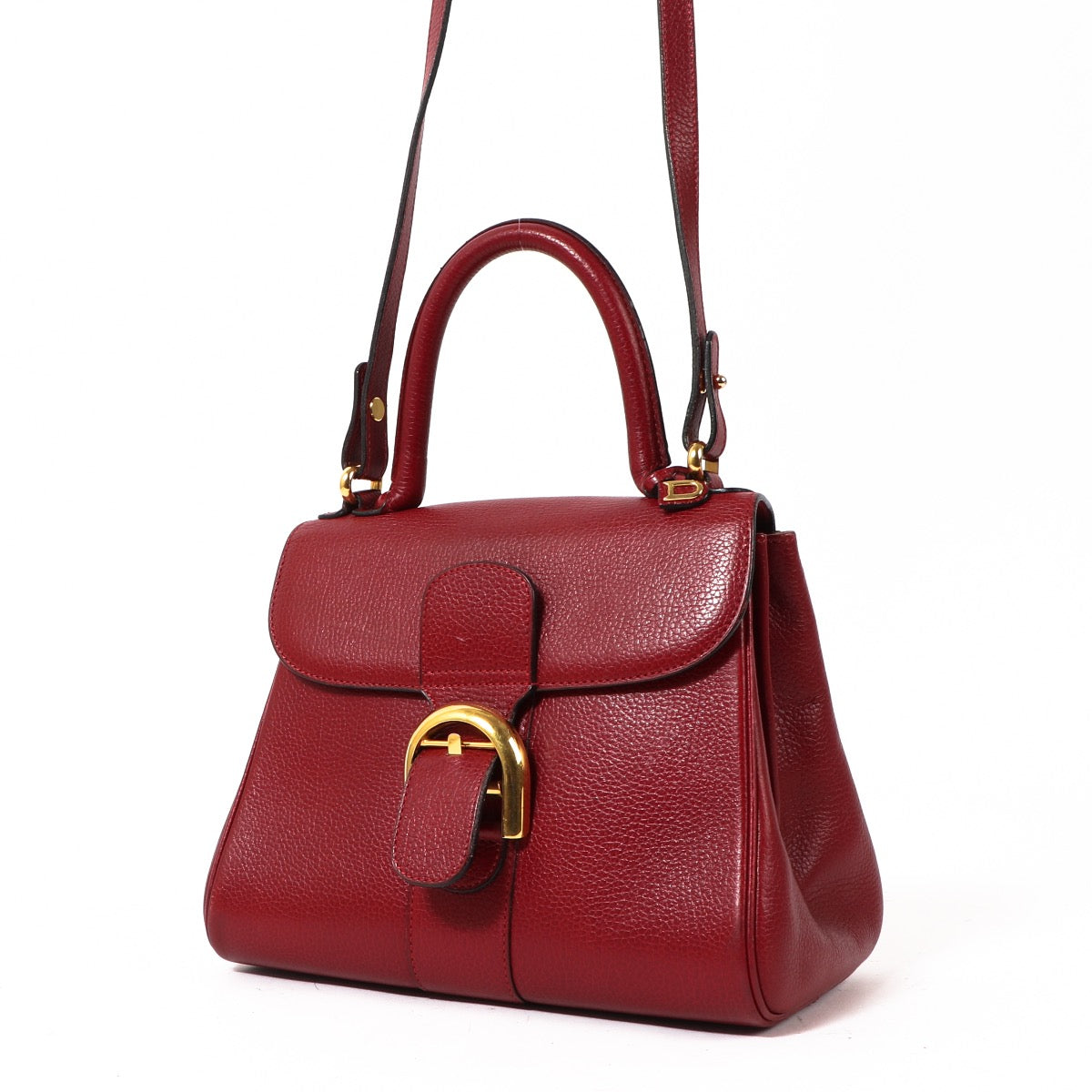 Delvaux Brillant PM Red Jumping Tas met Handvat
