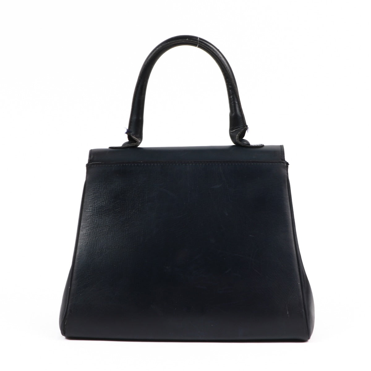 Buy an authentic second-hand Delvaux Navy Blue Leather Brillant Top Handle Bag in very good condition at Labellov in Antwerp.