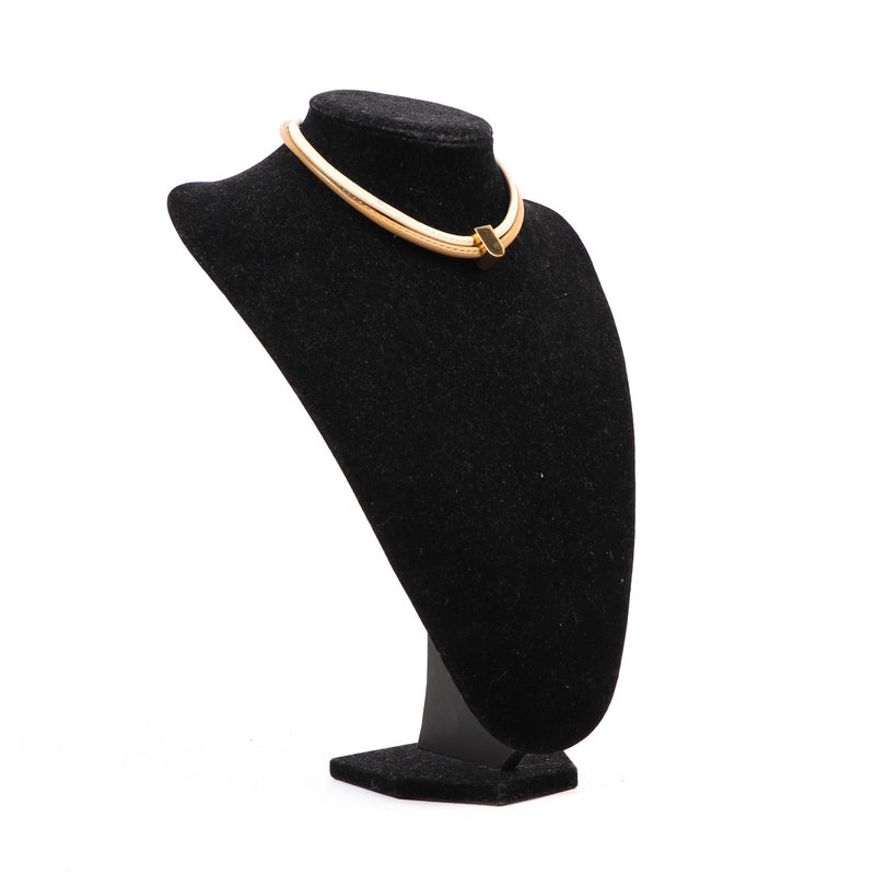 Buy an authentic second hand Delvaux Bi-Color Beige Block Necklace in very good condition at Labellov