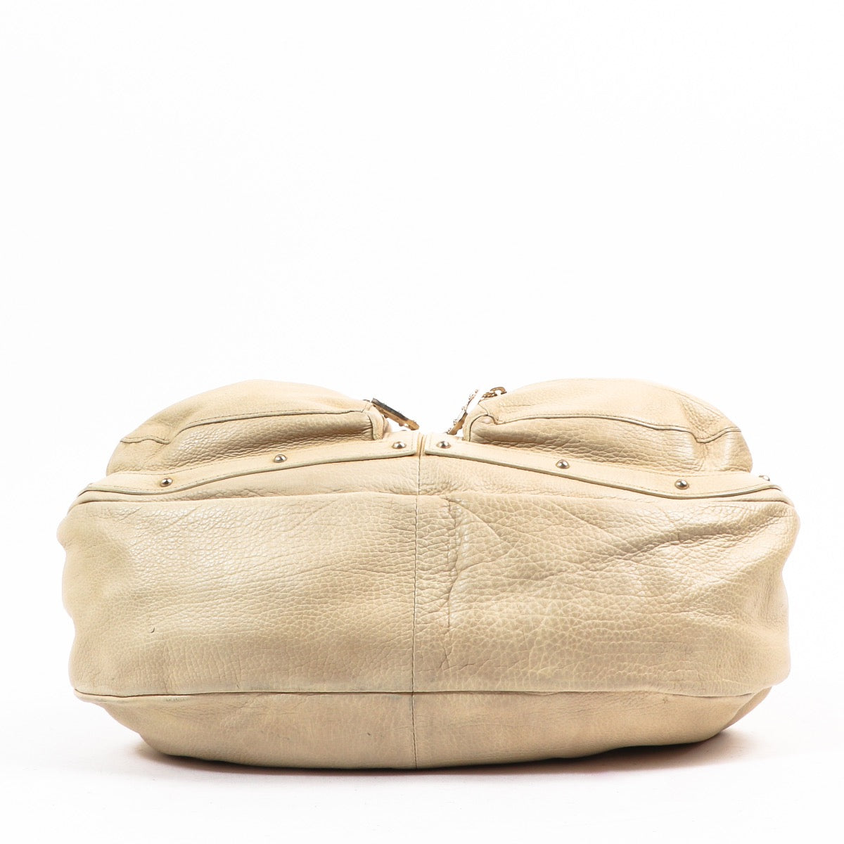 Buy an authentic second hand Delvaux Beige Le Pauline GM Shoulder Bag in very good condition at Labellov