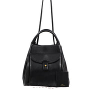 Buy an authentic second hand Delvaux Black Leather Corail GM Shoulder Bag in very good condition at Labellov.com