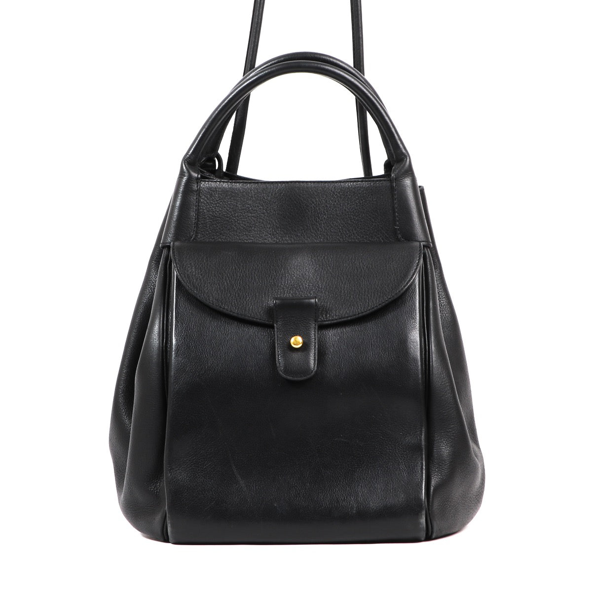 Buy an authentic second hand Delvaux Black Leather Corail GM Shoulder Bag in very good condition at Labellov.com