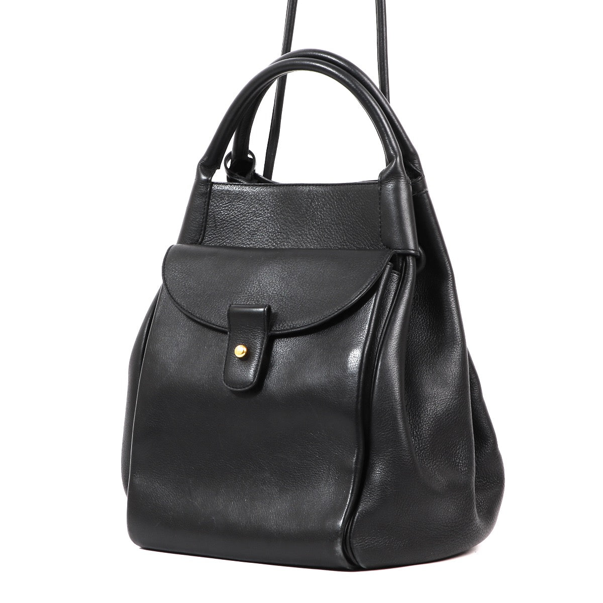 Buy an authentic second hand Delvaux Black Leather Corail GM Shoulder Bag in very good condition at Labellov.com