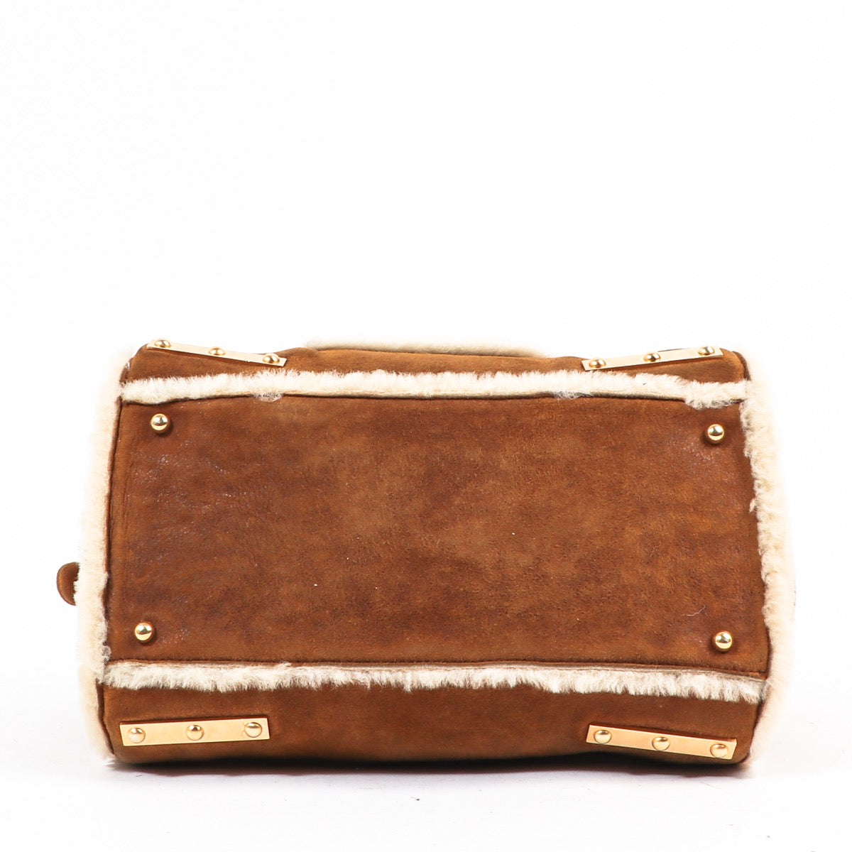 Buy an authentic second hand Delvaux Cognac Mouton Retourné Astrid MM Bag in very good condition at Labellov