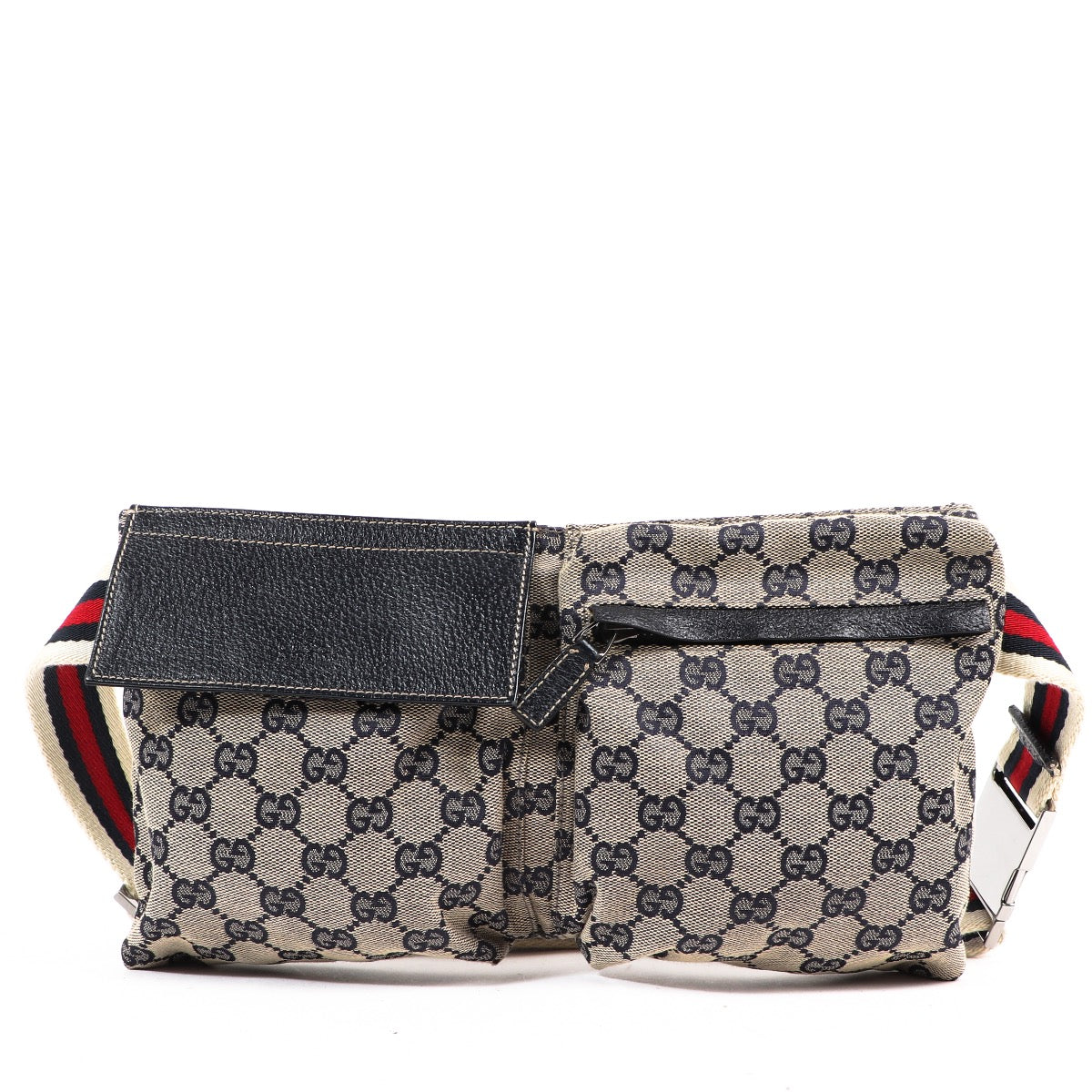 Buy a 100% authentic second hand Gucci Blue GG Canvas Belt Bag in very good condition at Labellov.com