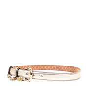 Buy an authentic second hand Gucci Gold Leather Belt - Size 85 in very good condition at Labellov.com