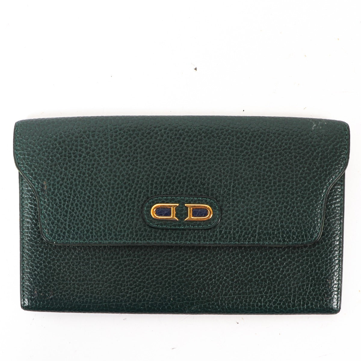 Delvaux Dark Green Leather Vintage Wallet