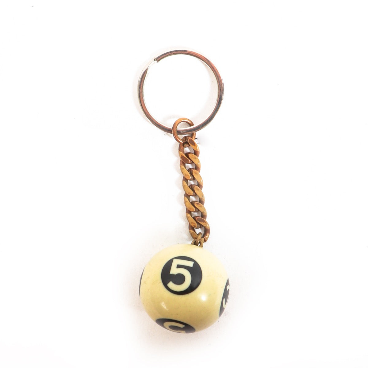 Shop safe online at Labellov in Antwerp this 100% authentic second hand Chanel White Bowling Ball Keychain
