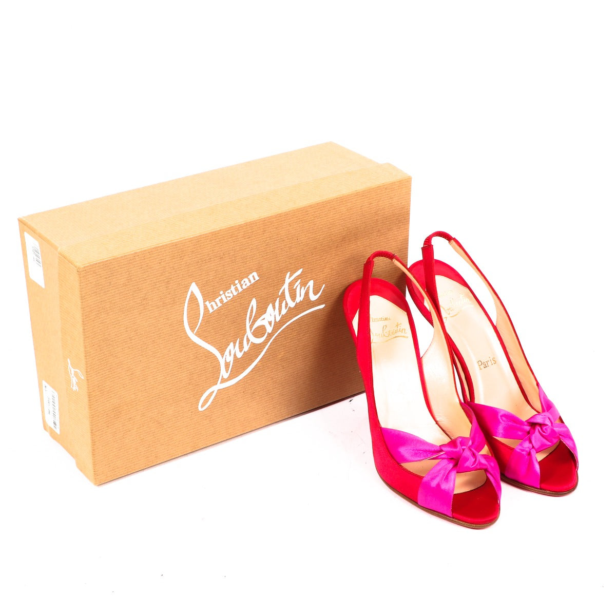 Christian Louboutin Pink Slingback Pumps