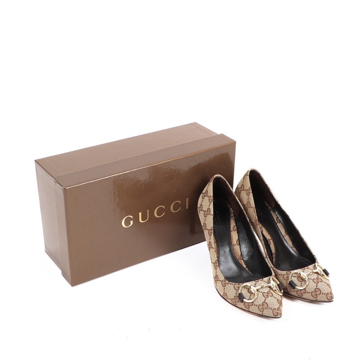 Gucci Monogram GG Canvas Lifford Pumps