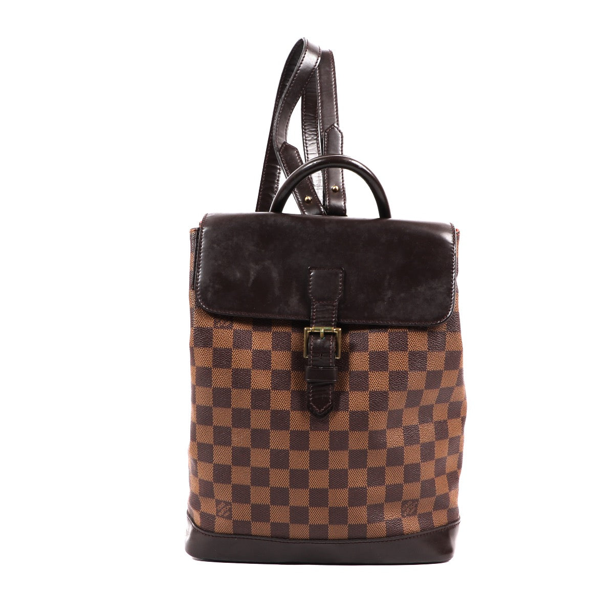 Buy an authentic Louis Vuitton Monogram Soho Damier Ebene Backpack at Labellov in Antwerp.