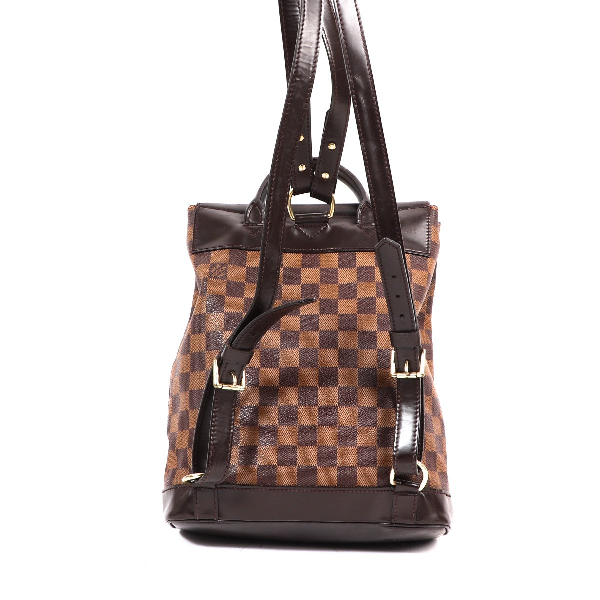 Buy an authentic Louis Vuitton Monogram Soho Damier Ebene Backpack at Labellov in Antwerp.