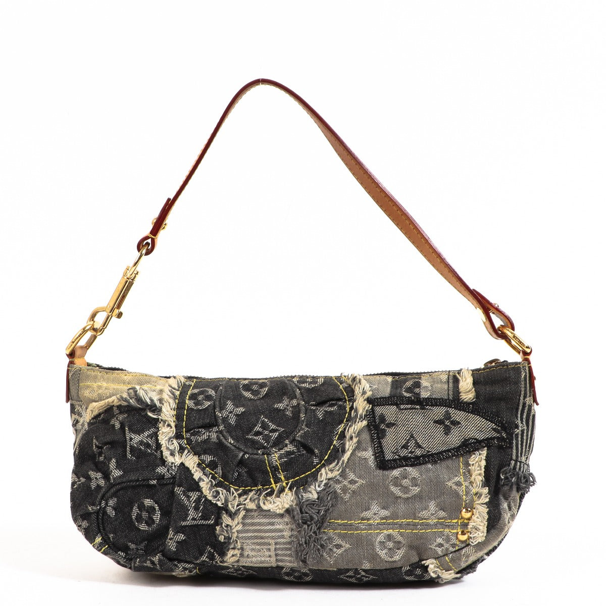 Buy an authentic second-hand Louis Vuitton Blue Monogram Denim Shoulder Bag in good condition at Labellov in Antwerp.