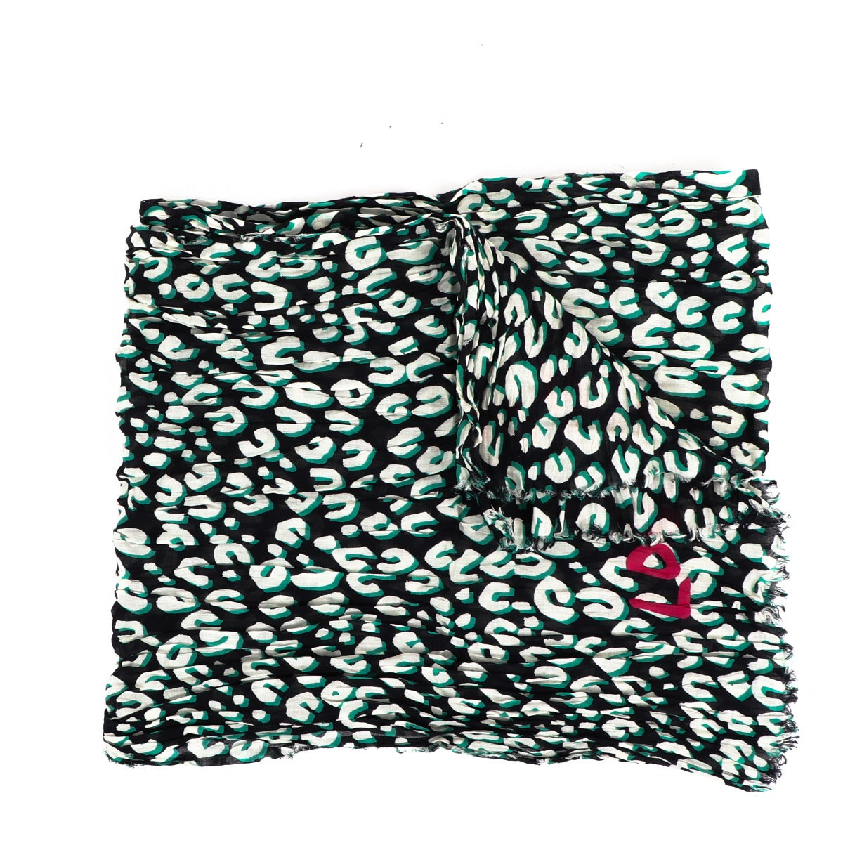Buy an authentic Louis Vuitton Green Leopard Stephen Sprouse Cotton Scarf in very good condition at Labellov in Antwerp.