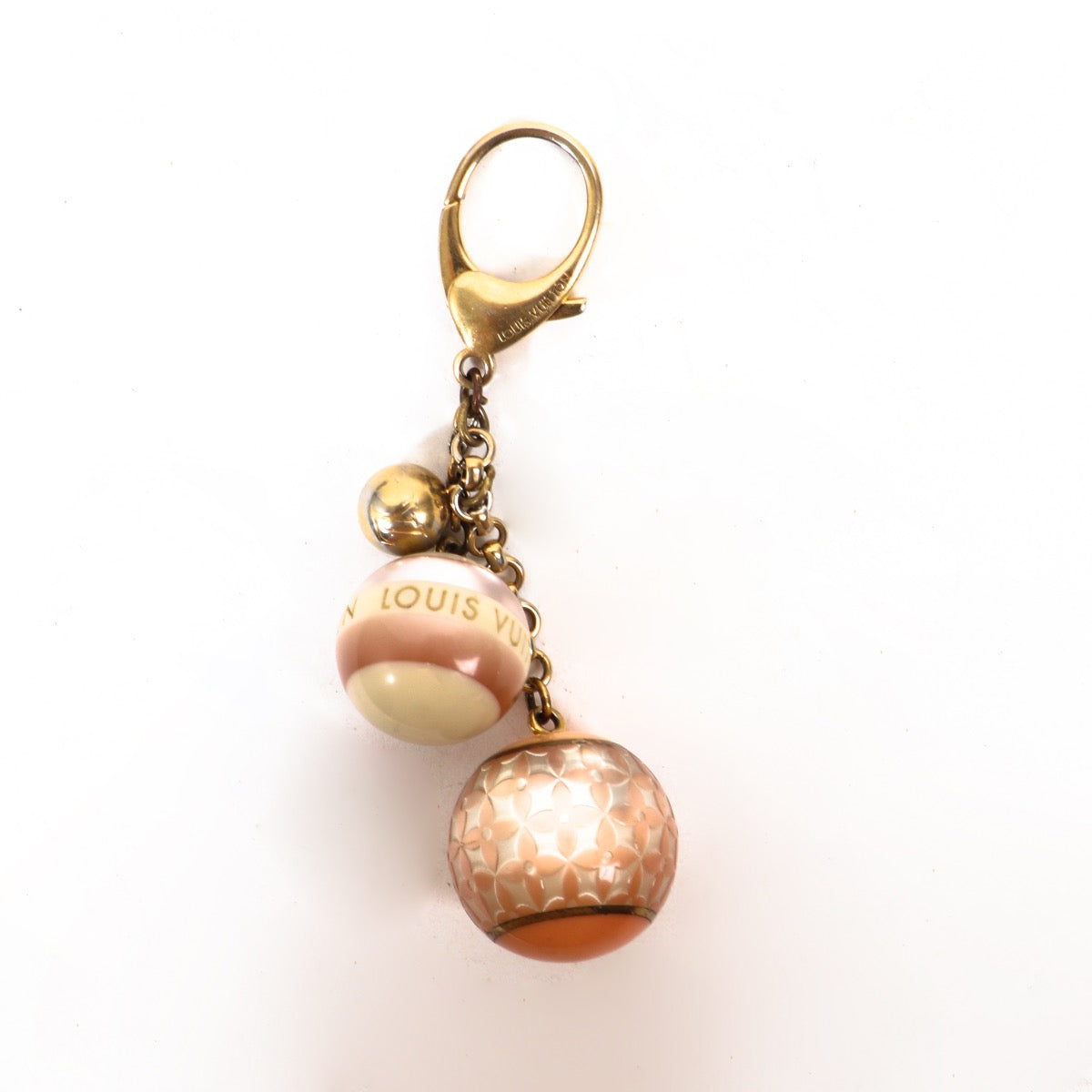 Buy an authentic Louis Vuitton Gold Monogram Key Chain at Labellov in Antwerp.