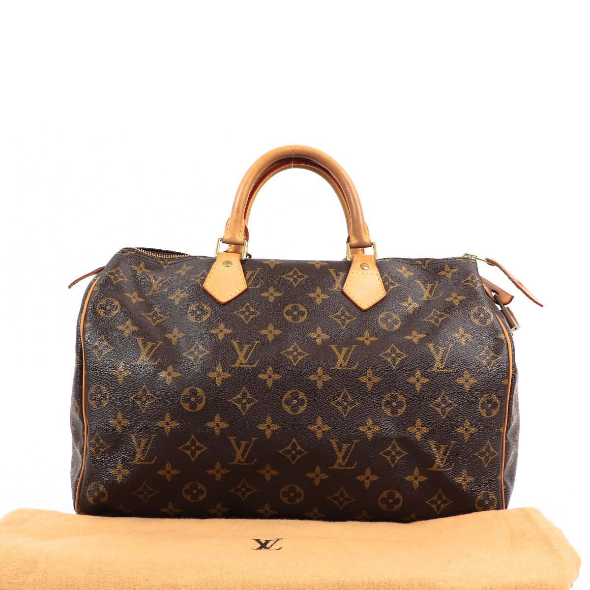 Buy an authentic Louis Vuitton Monogram Canvas Speedy 35 Top Handle Bag in very good condition at Labellov in Antwerp.