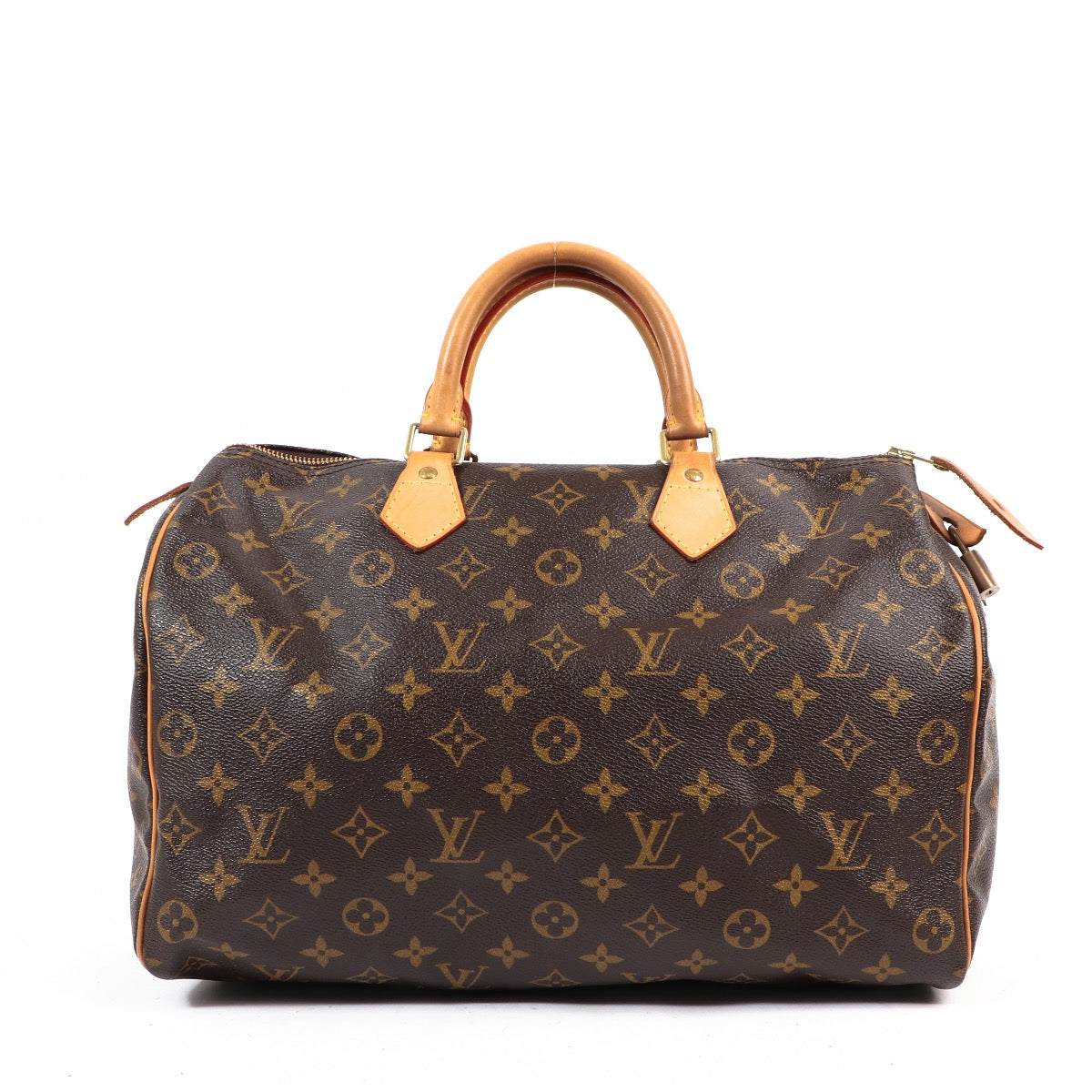 Buy an authentic Louis Vuitton Monogram Canvas Speedy 35 Top Handle Bag in very good condition at Labellov in Antwerp.