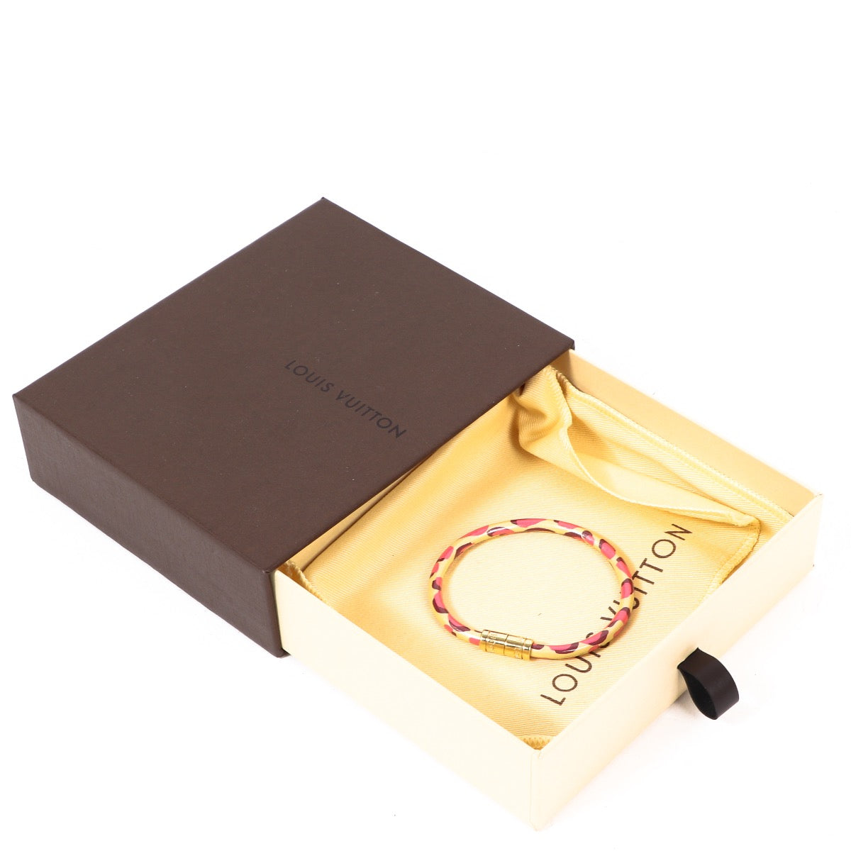 Buy an authentic Louis Vuitton Pink Stephen Sprouse Bracelet in as new condition at Labellov in Antwerp.