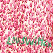 Buy an authentic Louis Vuitton Pink Leopard Stephen Sprouse Cotton Scarf in very good condition at Labellov in Antwerp.