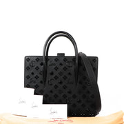 Buy an authentic second hand Christian Louboutin Black Calfskin Medium Paloma Top Handle Bag in very good condition at Labellov Antwerp.
