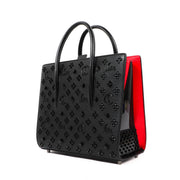 Buy an authentic second hand Christian Louboutin Black Calfskin Medium Paloma Top Handle Bag in very good condition at Labellov Antwerp.