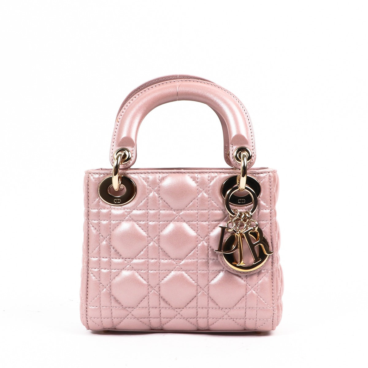 Christian Dior Mini Lady Dior Lotus Pearlescent Cannage Lambskin