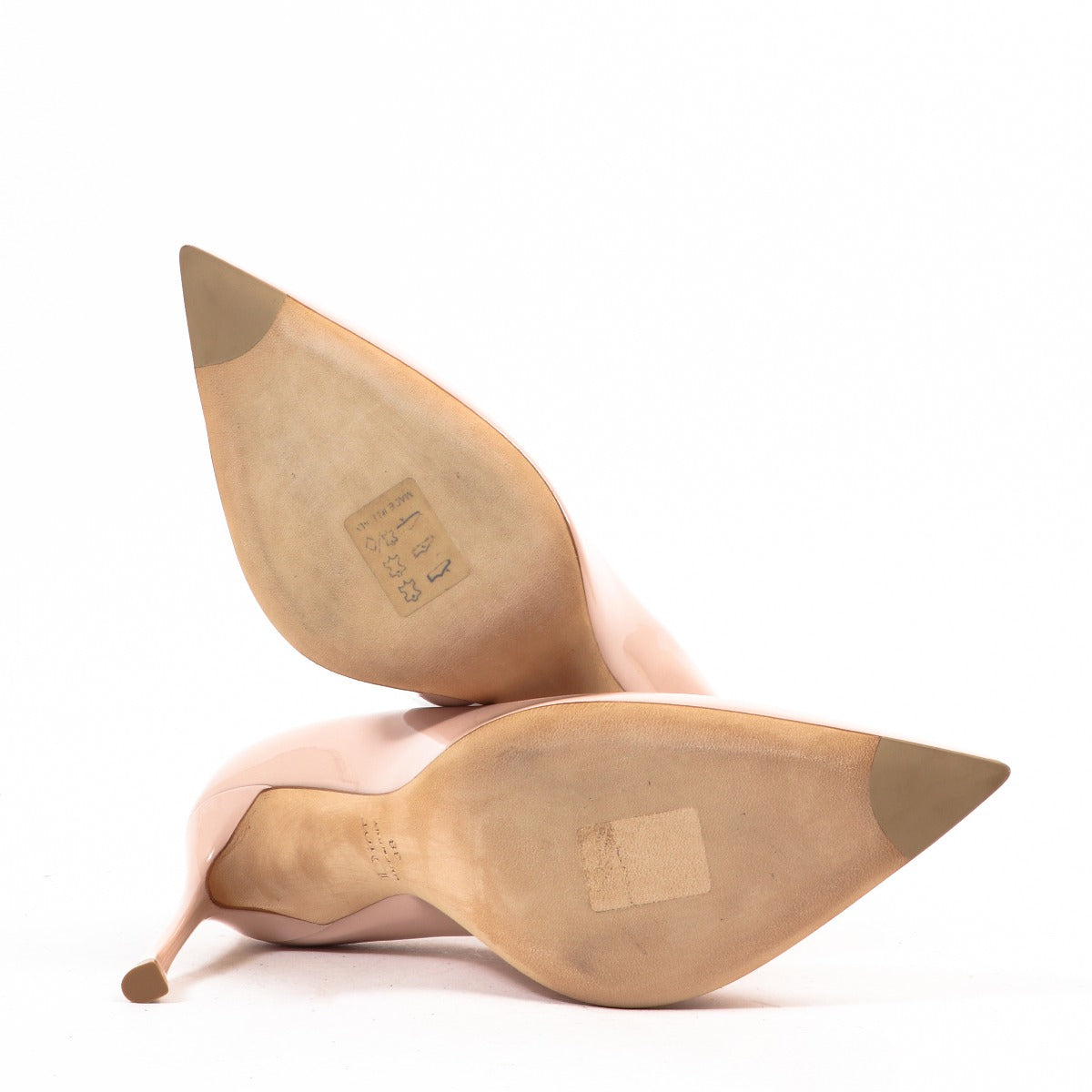 Escarpins Christian Dior Essense en cuir de veau verni Rose Poudré - Taille 38