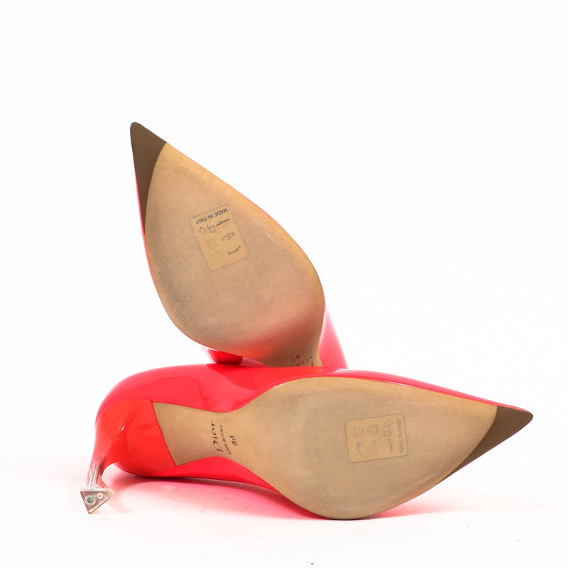Christian Dior Songe Rouge Goji Lakleren Pumps - Maat 38
