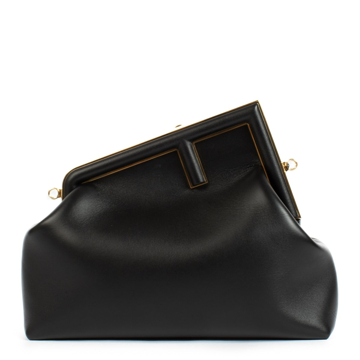 Fendi Black Midi First Clutch