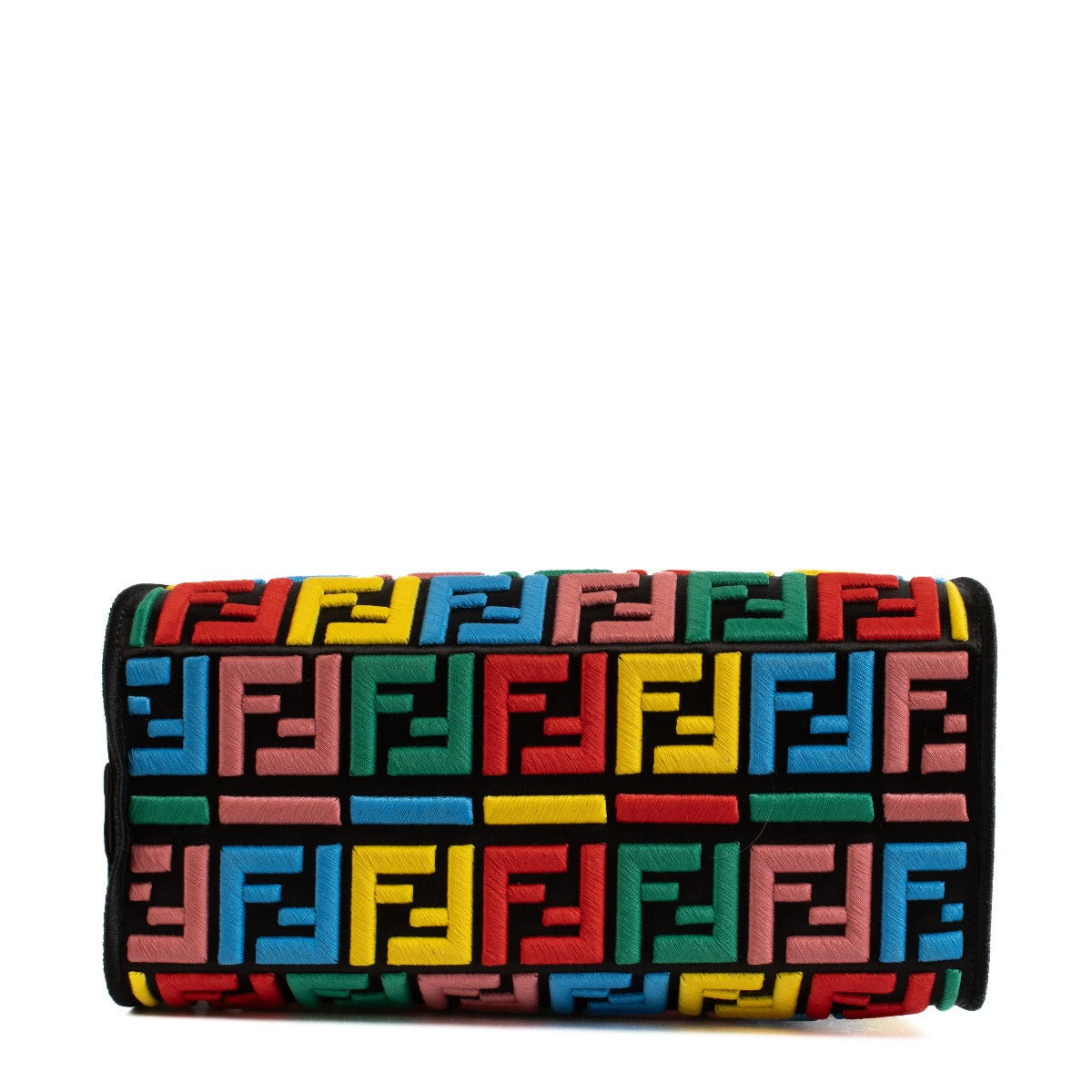 Fendi Royal Blue Leather Mini Peekaboo Bag with Cover